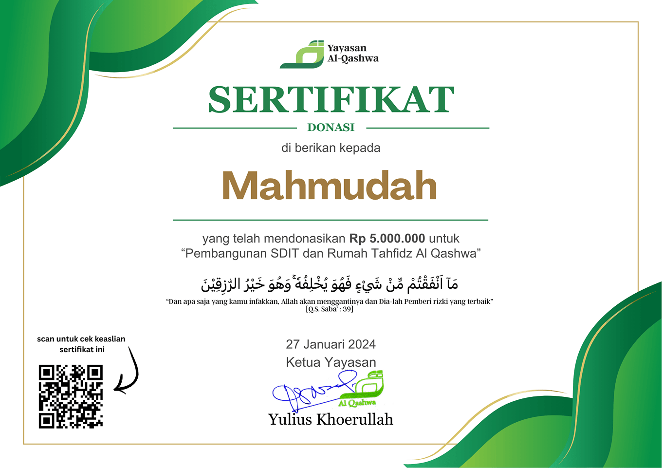Mahmudah_5.000.000_27 Januari 2024
