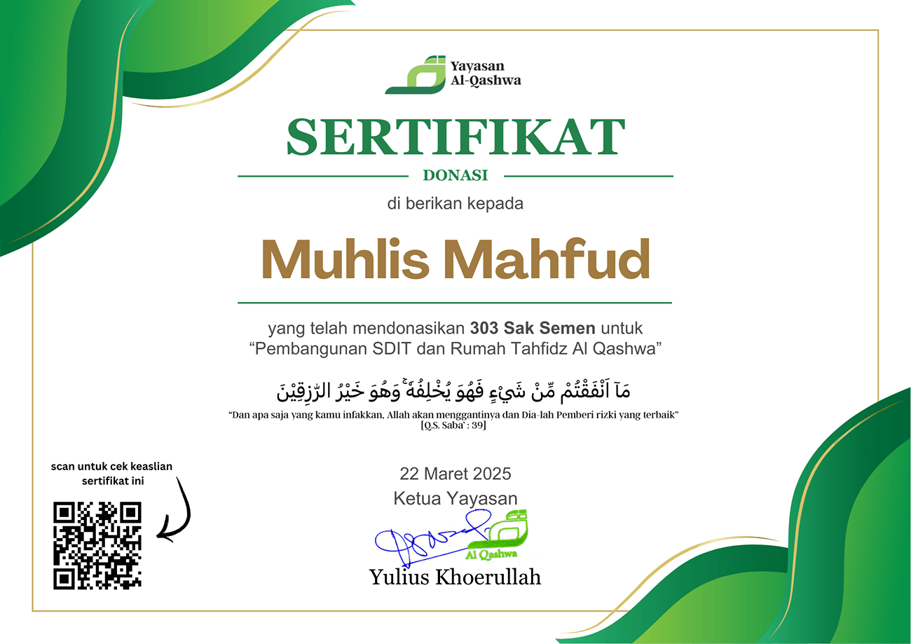 Muhlis Mahfud_303 sak semen_22 Maret 2025