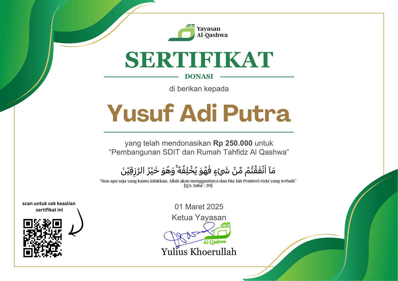 Yusuf Adi Putra_250.000_01 Maret 2025